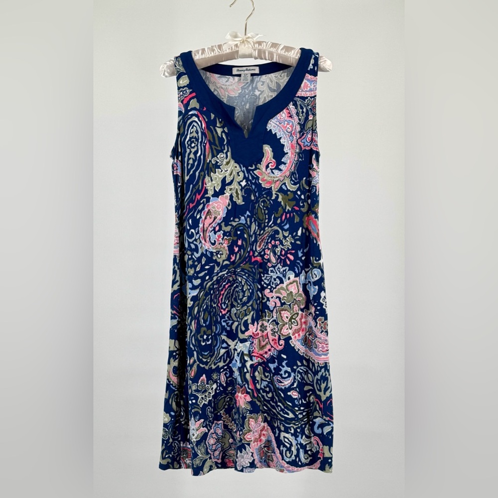 Tommy Bahama Multicolor Abstract Paisley Sleeveless Dress Size S